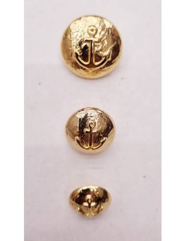 Metallic Button with Anchor...